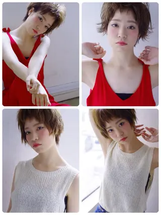 ショート ミディアム カラー 💎髪質改善💎 デザイナーshinのヘアスタイル