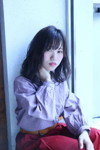 ミディアム カラー 松本 剛成のヘアスタイル