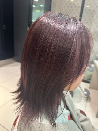 ミディアム カラー 市川透明感カラー &パーマ美容師Kaiのヘアスタイル