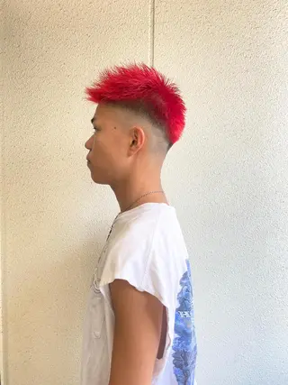 ショート カラー メンズ ボブ/髪質改善/ レイヤー/池澤慎人のヘアスタイル