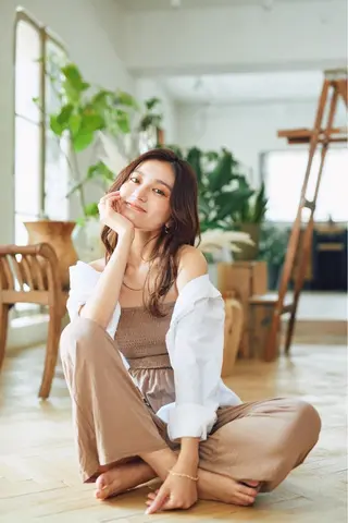 ロング メンズバレイヤージュ 斉藤春のヘアスタイル