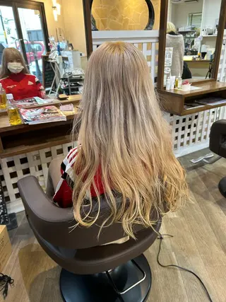 ロング カラー パーマ カツキ/GARTE 代官山のヘアスタイル