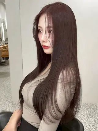 ロング カラー 髪質改善/透明感/ 艶🖤Akaneのヘアスタイル