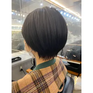 ショート ボブ/ぱつっとボブ/ 谷口 海星のヘアスタイル