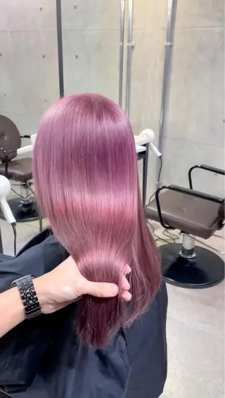 セミロング カラー 髪質改善/ブリーチ /長山遼太郎のヘアスタイル