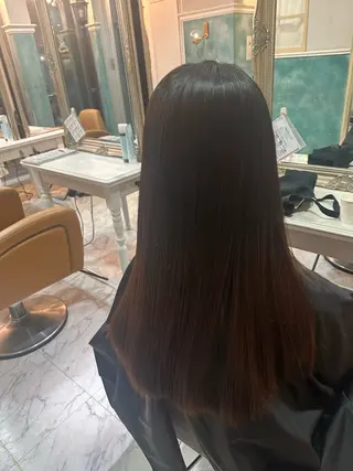 ロング レイヤー/透明感 カラー/縮毛/しおんのヘアスタイル