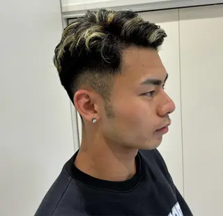 ショート カラー メンズ カーリーパーマ/ パーマ/SAKURAのヘアスタイル