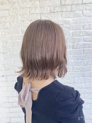 ミディアム 髪質改善縮毛矯正 指名No.1👑のヘアスタイル