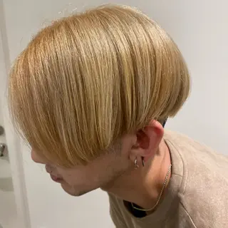 ショート カラー メンズ マツモト カラー/ショートボブのヘアスタイル