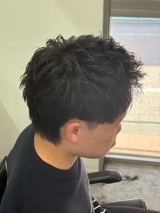 ショート カラー パーマ メンズ メンズパーマ特化 🔥韓国ヘア職人🔥のヘアスタイル