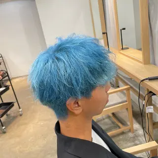 ショート カラー AI TOKYO men's 渋谷所属・カマタ ハルキのヘアスタイル