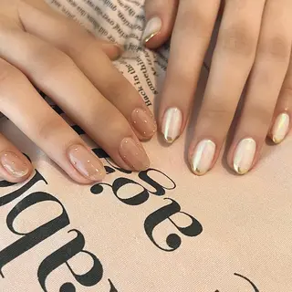セミロング ネイル マツエク・マツパ REVIA_nail maiのネイルデザイン