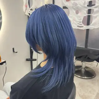 セミロング カラー Ren. 🦋デザインカラーのヘアスタイル