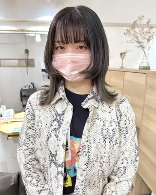 ショート カラー パーマ 銀座No.1髪質改善 縮毛矯正/本木のヘアスタイル