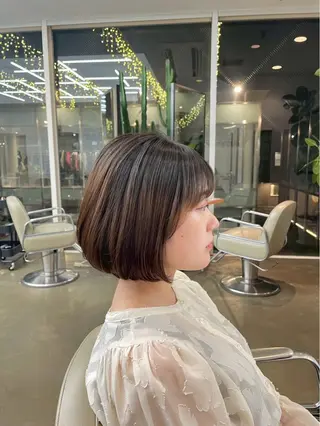 ショート DIFINOaoyama所属・🎧ayaka/ボブ /透明感カラー🩵のヘアスタイル