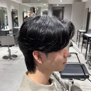 メンズ 曲がる縮毛/カルマパ ーマ/池袋/横村大全のヘアスタイル