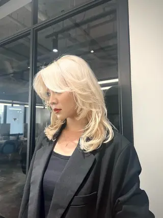 セミロング カラー 💖梅田レイヤー💖 副店長Tsubasaのヘアスタイル