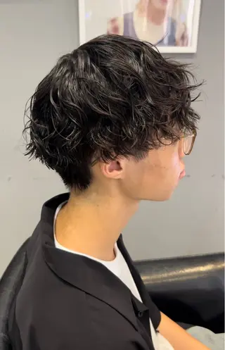 パーマ メンズ 立川/ハイトーン/ 髪質改善/田中柚のヘアスタイル