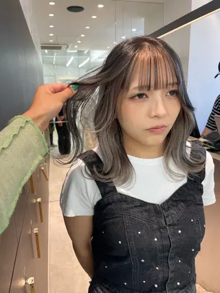 ミディアム カラー ♥️ブリーチ/ボブ/ レイヤー♥️maiのヘアスタイル