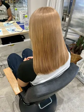 セミロング カラー himari💜 暖色カラー/レイヤーのヘアスタイル