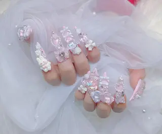 ロング カラー yuna ユナのネイルデザイン