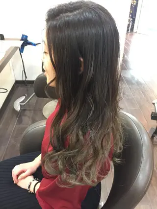 ロング カラー パーマ ヘアアレンジ 高橋 隆一のヘアスタイル