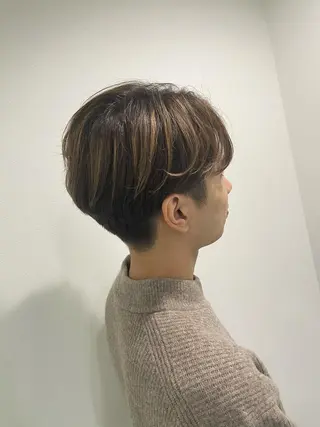 カラー メンズ &chaLme   心斎橋所属・emi/髪質改善/ 韓国風/艶カラーのヘアスタイル