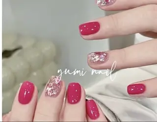 ネイル 𝐲𝐮𝐦𝐢🎀 長さ出しデザイン専門のネイルデザイン