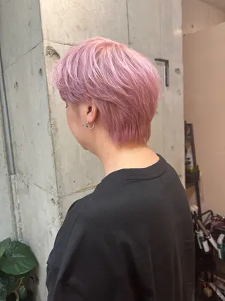 ショート カラー メンズ lani hair salon所属・SHOTO ハイトー ン/デザインカラーのヘアスタイル