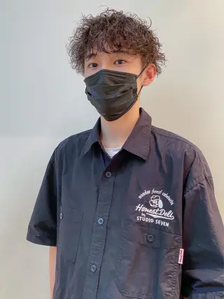 パーマ メンズ 栄/矢場町 三井太朗のヘアスタイル