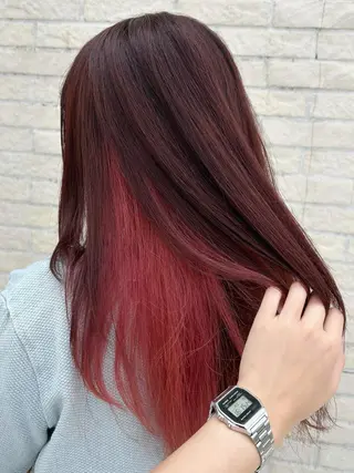 ロング カラー レイヤーカット/ボブ 🪐花木 香菜のヘアスタイル
