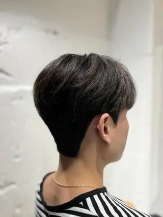 ショート パーマ メンズ 韓国メンズヘア/ ダウンパーマ/歩夢のヘアスタイル