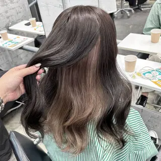 ロング カラー ヘアアレンジ 🥀モテ暖色× エクステ🥀あかりのヘアスタイル