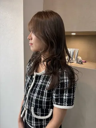 セミロング STAND所属・古賀 光のヘアスタイル