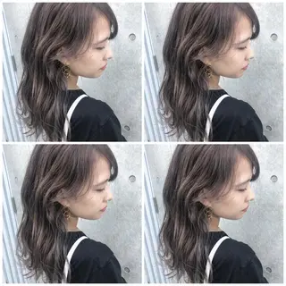 セミロング カラー パーマ ヘアアレンジ メンズ キッズ ネイル マツエク・マツパ レイヤー／顔周り 韓国ヘア森田和貴のヘアスタイル