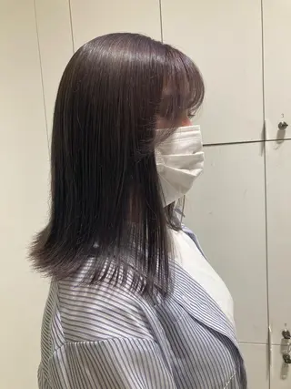 ミディアム カラー 透明感カラー🫧 nanohaのヘアスタイル
