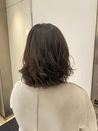 ミディアム パーマ ❤️パーマ美容師✂︎ 井口美緒のヘアスタイル