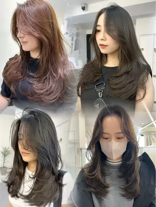 ロング AHNKISM所属・トレンド🌷 ボブ　パーマ🩰のヘアスタイル