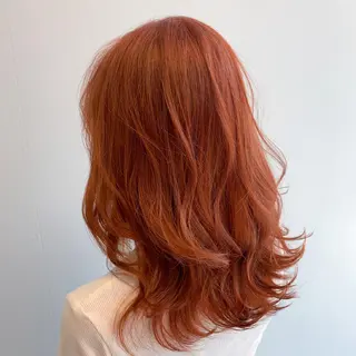 セミロング カラー なんば髪質改善カラー Ardoreのヘアスタイル