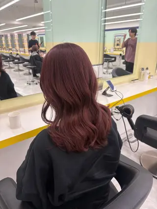 セミロング カラー 💍透明感スタイル 横浜💍MIU💍のヘアスタイル