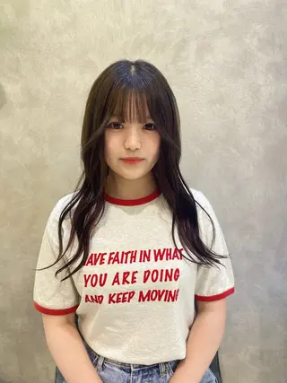 ロング カラー あいり 福岡美容師のヘアスタイル