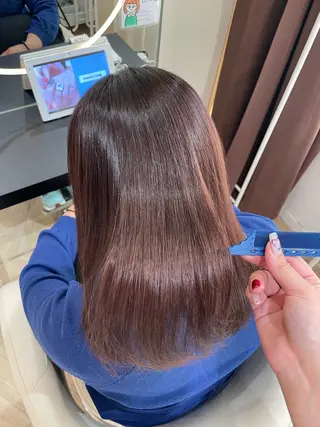 セミロング カラー 艶髪/ハイトーン ️🫧rino🫧のヘアスタイル