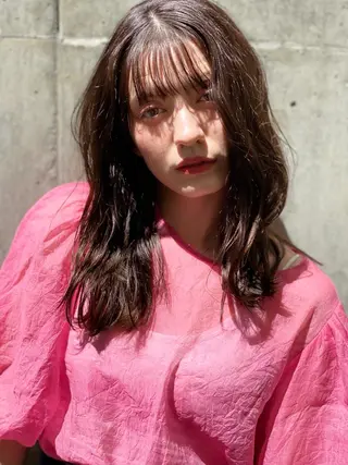 セミロング ICON所属・艶美髪マスター 店長✂︎YUKKEのヘアスタイル