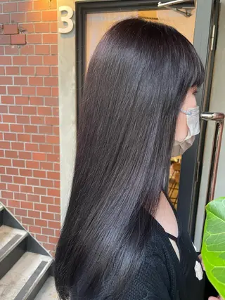 ロング カラー 京都美容師 塩のヘアスタイル