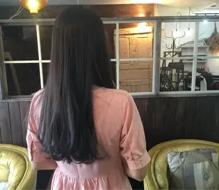 ロング カラー フレンチヘア🇫🇷 ぷつっとカットのヘアスタイル