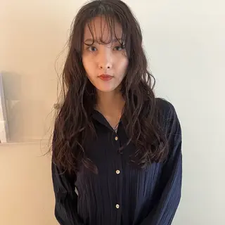 ロング パーマ GO TODAY シェアサロン 表参道Flos店所属・nishi fuyumiのヘアスタイル