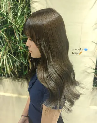 ロング 髪質改善/お呼ば れヘア/透明感カラーのヘアスタイル