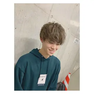 ショート カラー ヘアアレンジ メンズ ange☞ soutaのヘアスタイル