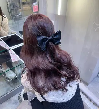 セミロング カラー 🌙Runa つや髪 /モテ/カットのヘアスタイル