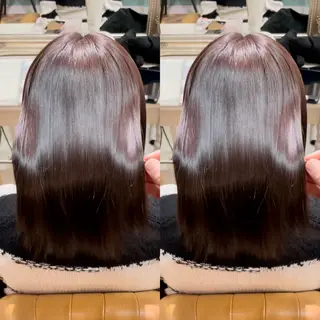 ミディアム 美髪縮毛矯正🤍 髪質改善/Shinaのヘアスタイル